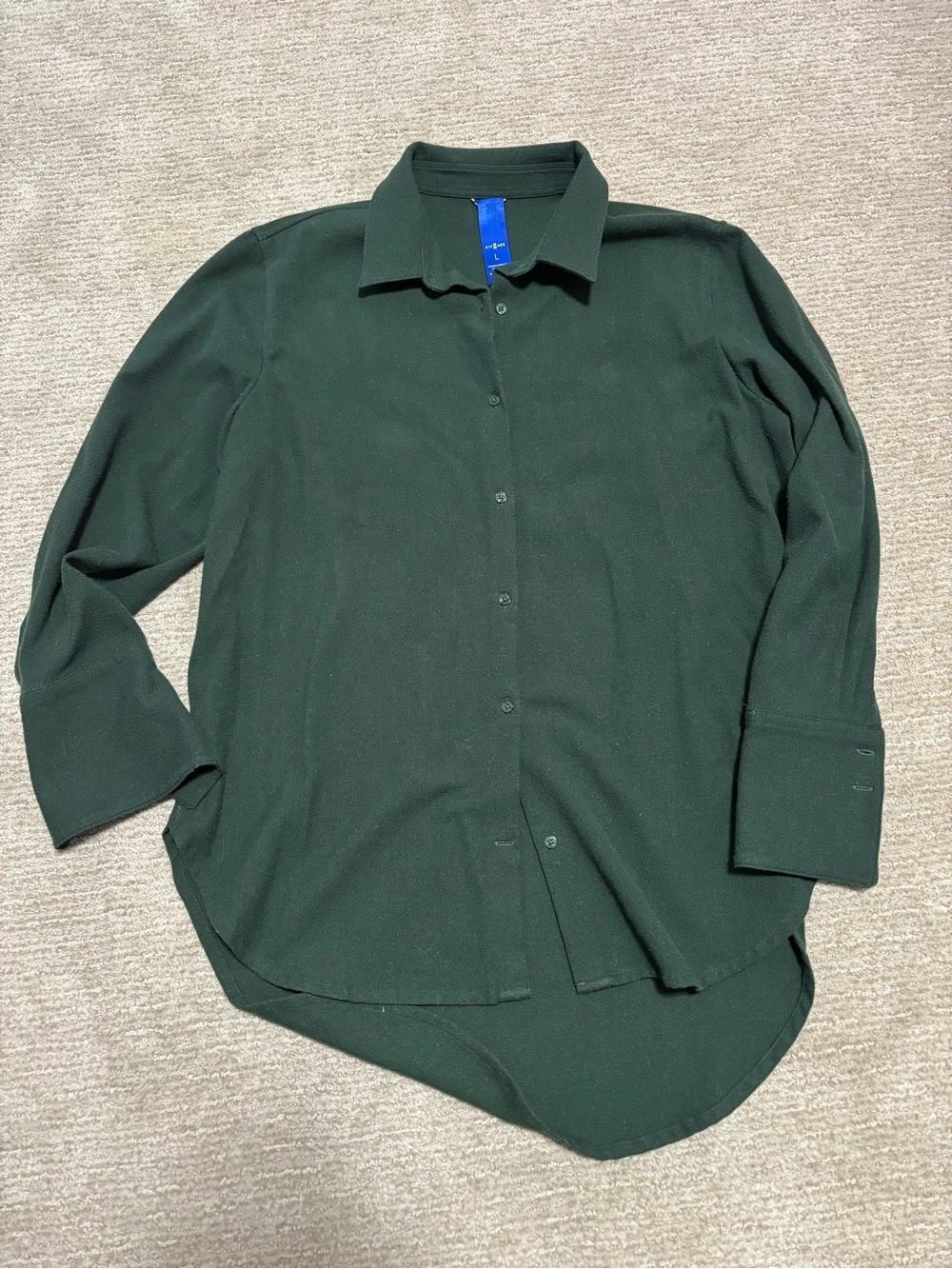 Kit and Ace boyfriend flannel in Forest Green